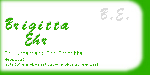 brigitta ehr business card